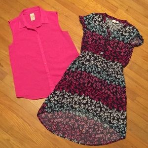 🌺 Girls dress/shirt bundle